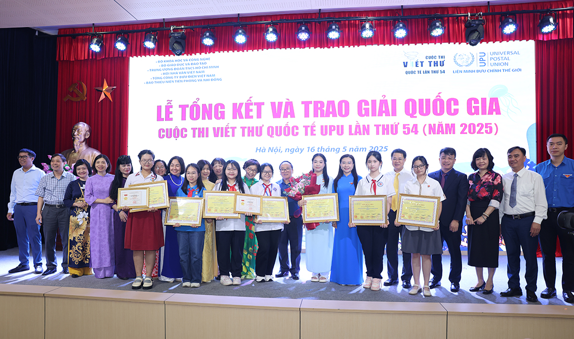 Trao giải quốc gia Cuộc thi viết thư quốc tế UPU lần thứ 54 năm 2025.