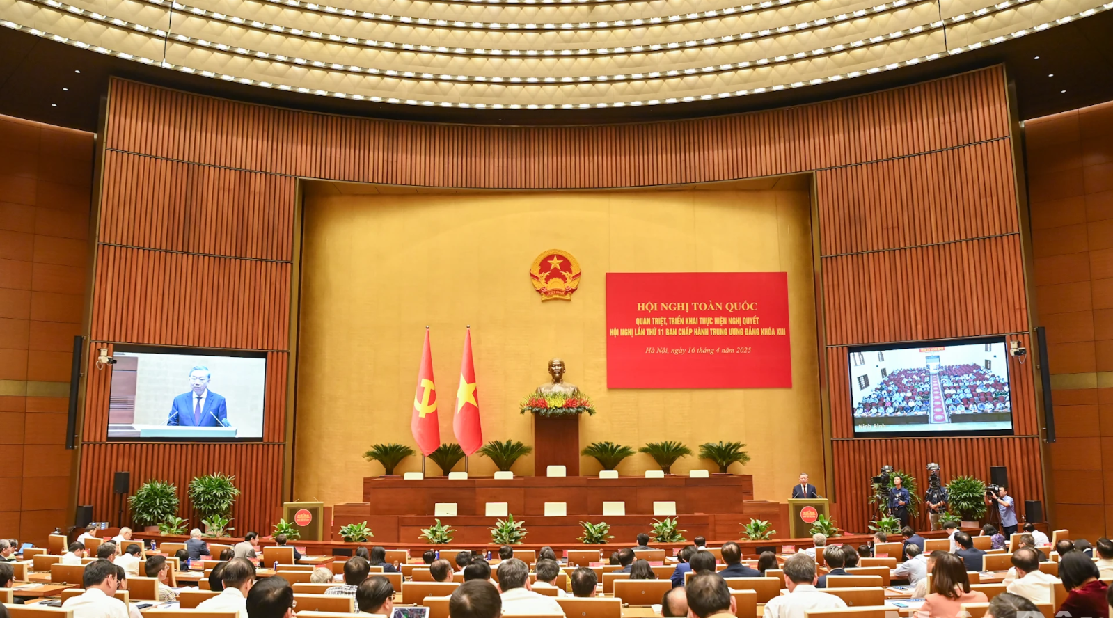 Tổng Bí thư Tô Lâm phát biểu chỉ đạo hội nghị. Ảnh: Nhandan.vn
