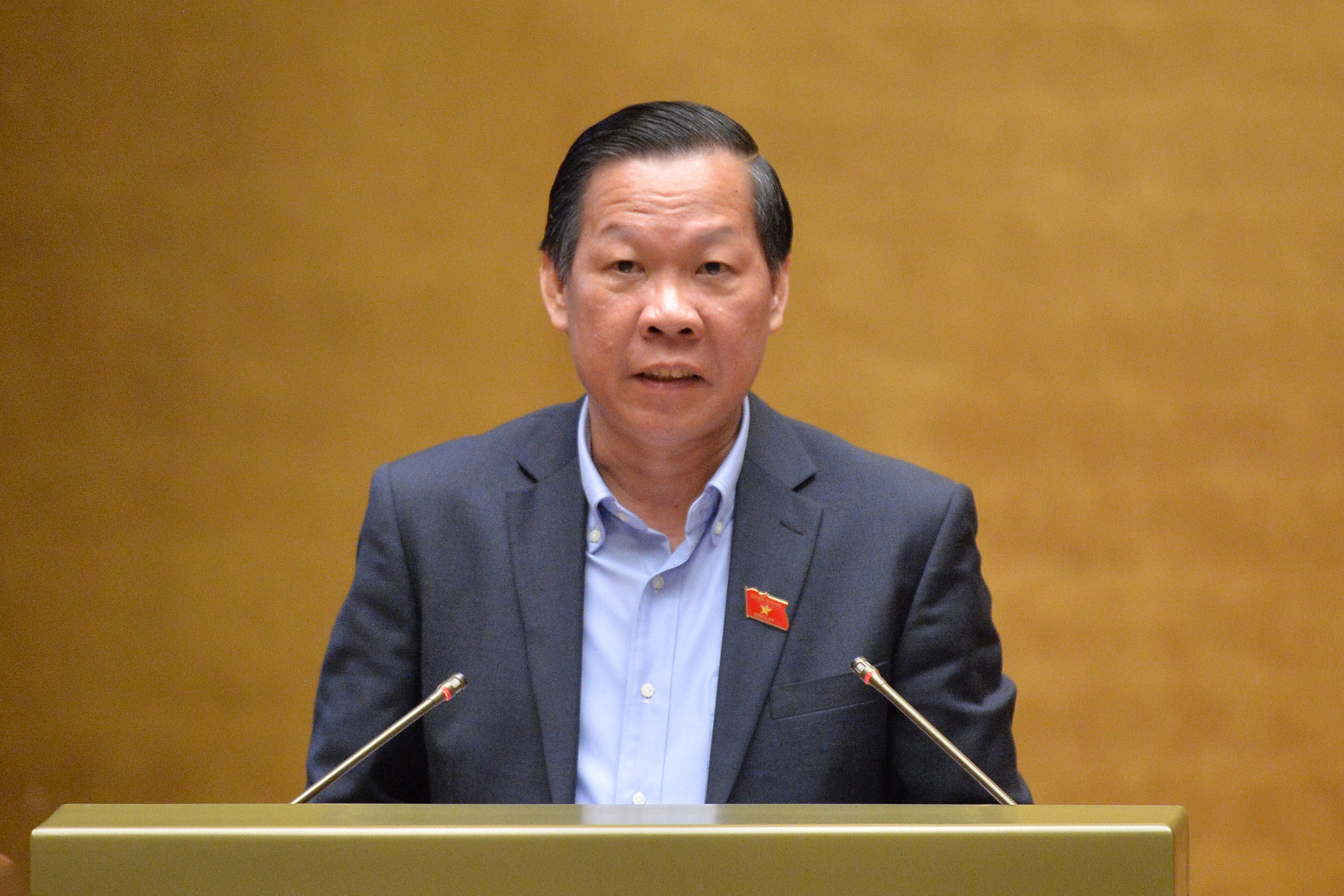 Chủ nhiệm Ủy ban Kinh tế v&agrave; T&agrave;i ch&iacute;nh của Quốc hội Phan Văn M&atilde;i.