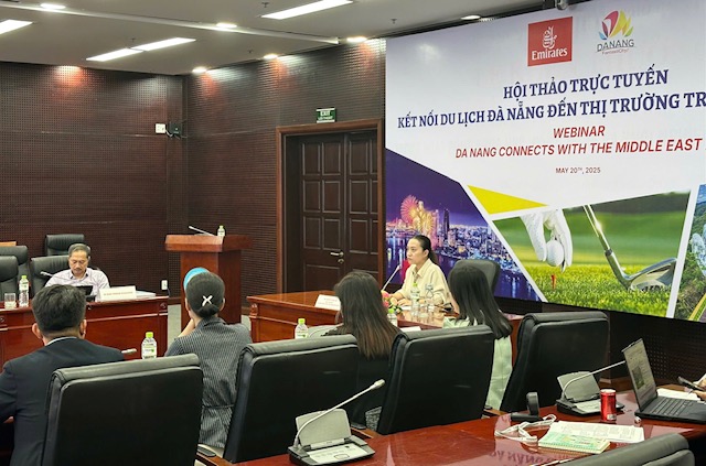 Điểm hội thảo trực tuyến tại Đà Nẵng.