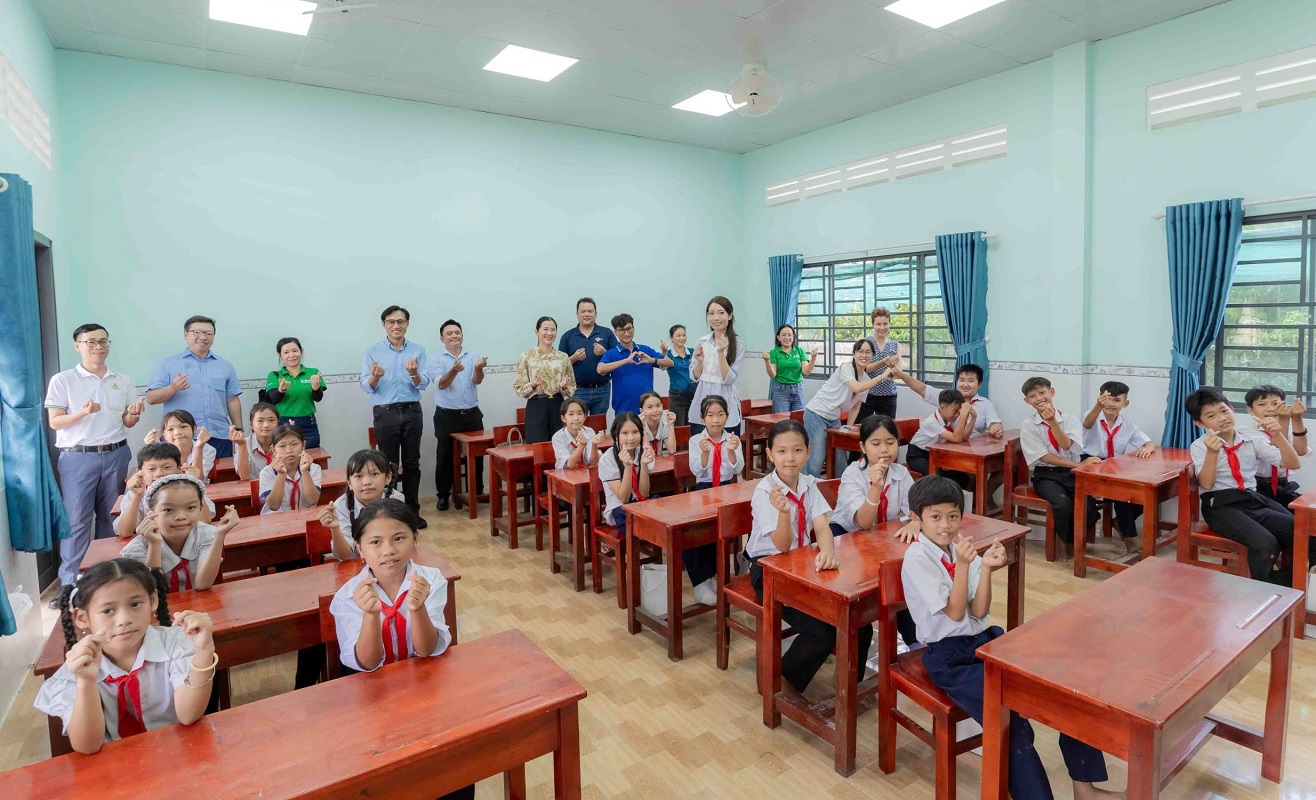 Mang lại môi trường học tập an toàn và thoải mái cho thế hệ trẻ là một trong những đóng góp chủ đạo của BASF tại Việt Nam.