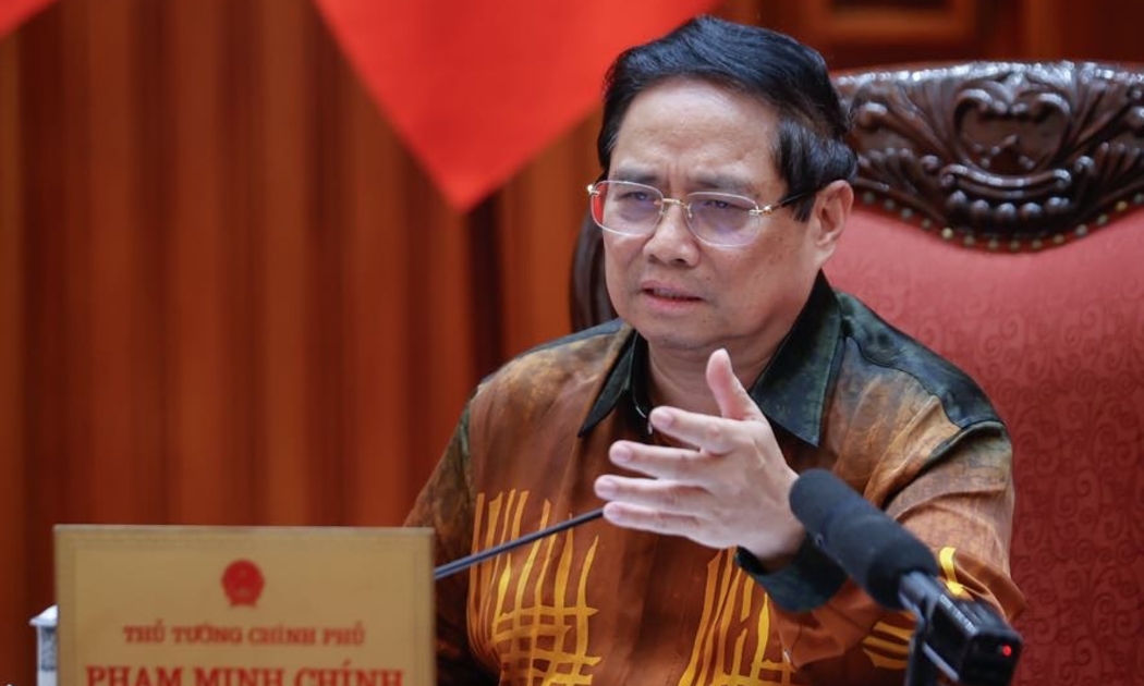 Thủ tướng Chính phủ Phạm Minh Chính phát biểu tại cuộc họp - Ảnh: VGP