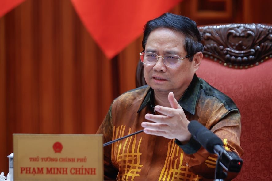 Thủ tướng Chính phủ Phạm Minh Chính phát biểu tại cuộc họp - Ảnh: VGP
