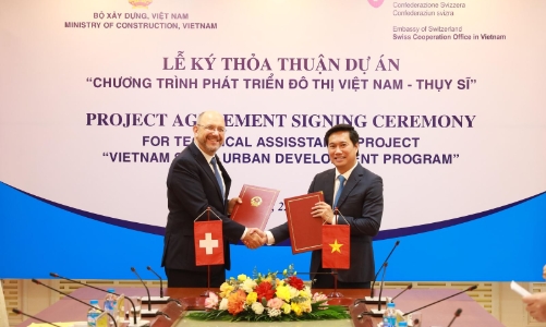 Việt Nam - Thụy Sĩ ký thỏa thuận về chương trình phát triển đô thị 