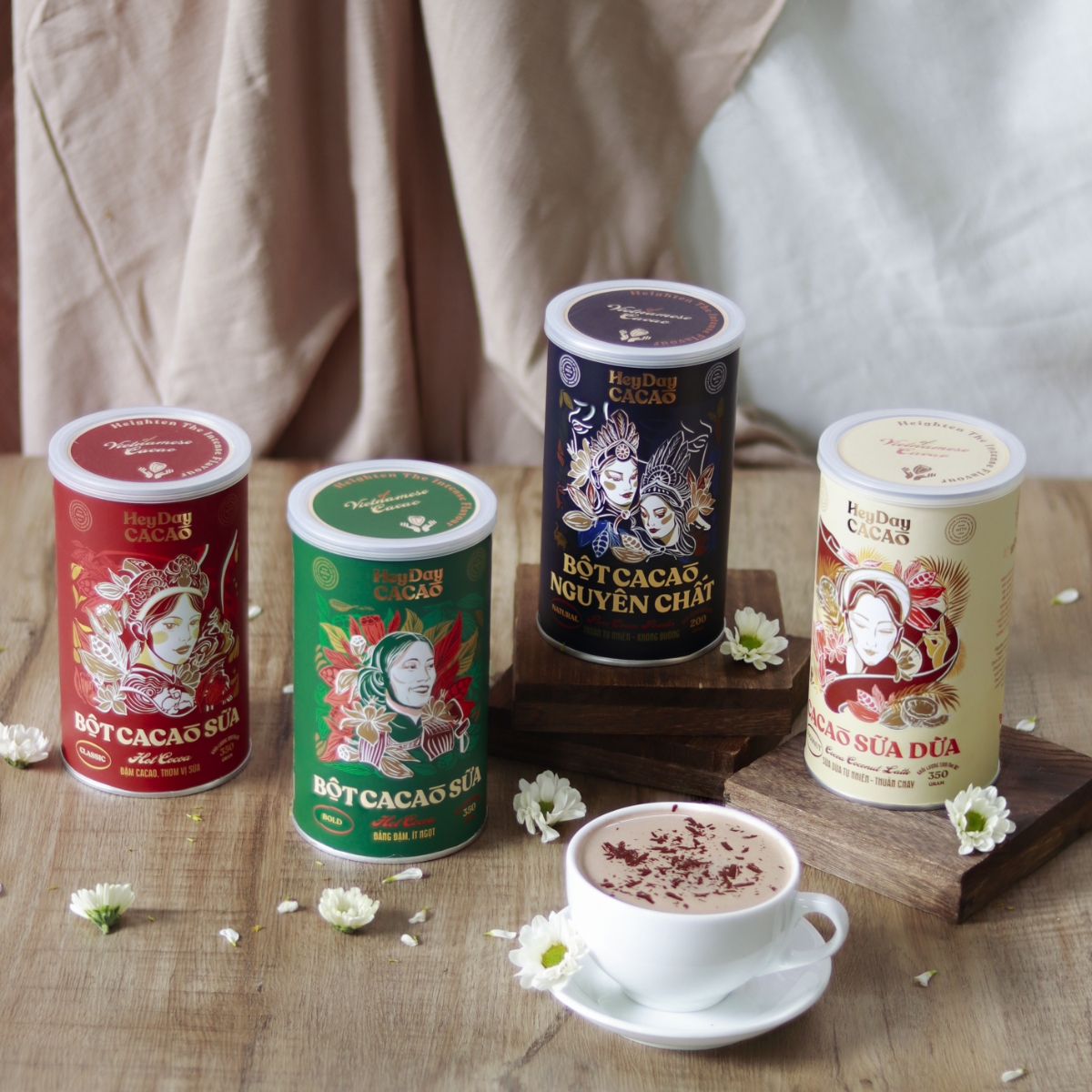 Heyday kh&ocirc;ng chỉ g&oacute;p phần n&acirc;ng tầm hạt cacao Việt Nam tr&ecirc;n m&agrave; c&ograve;n kh&eacute;o l&eacute;o thổi hồn Việt v&agrave;o từng sản phẩm.