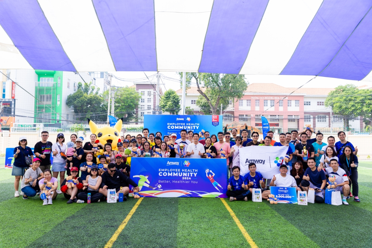 Chương tr&igrave;nh Khỏe mạnh v&agrave; Hạnh ph&uacute;c Better, Healthier You với mục ti&ecirc;u x&acirc;y dựng th&oacute;i quen vận động v&agrave; dinh dưỡng l&agrave;nh mạnh cho nh&acirc;n vi&ecirc;n Amway.