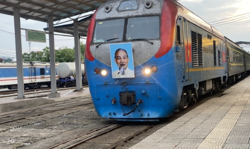 Hình ảnh đoàn tàu liên vận quốc tế Việt Nam - Trung Quốc 