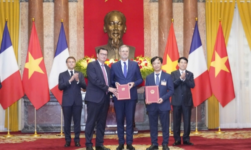 Việt Nam - Pháp tăng cường hợp tác chiến lược trong lĩnh vực vệ tinh quan sát Trái Đất