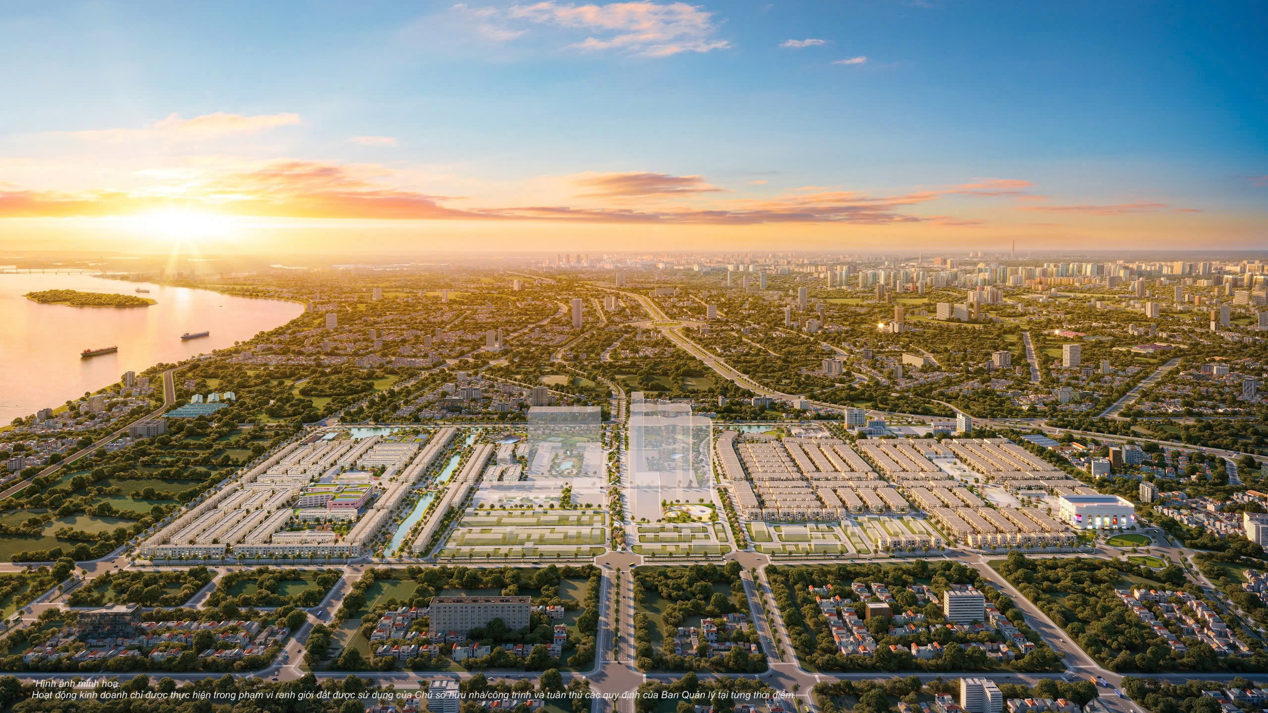 Phối cảnh to&agrave;n cảnh dự &aacute;n Vinhomes Wonder City.