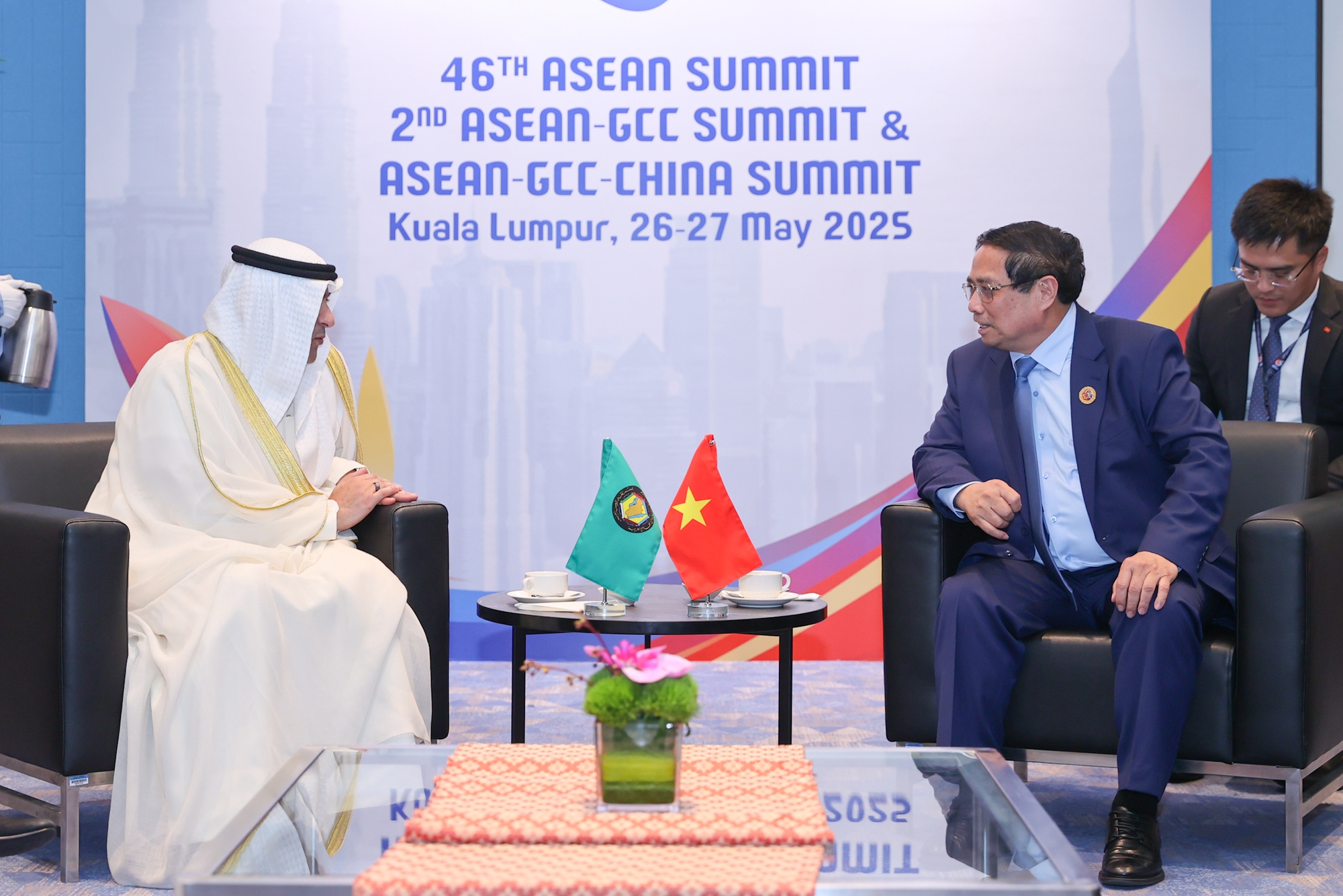 Tổng Thư k&yacute; Hội đồng Hợp t&aacute;c v&ugrave;ng Vịnh (GCC) Jasem Mohamed AlBudaiwi cho biết tất cả c&aacute;c nước GCC đều coi trọng v&agrave; mong muốn đẩy mạnh hợp t&aacute;c với Việt Nam - Ảnh: VGP