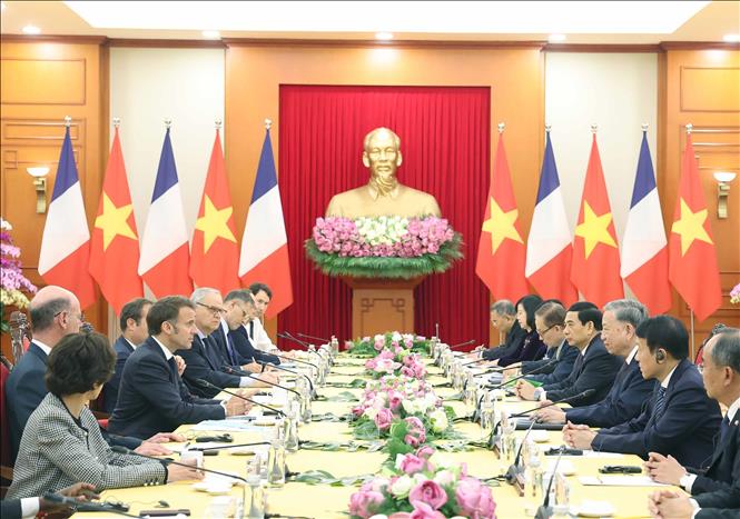 Quang cảnh hội kiến - Ảnh: TTXVN
