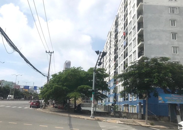 Khu chung cư An Trung phía hướng mặt tiền đường Ngô Quyền, quận Sơn Trà. Ảnh Ngô Anh Văn