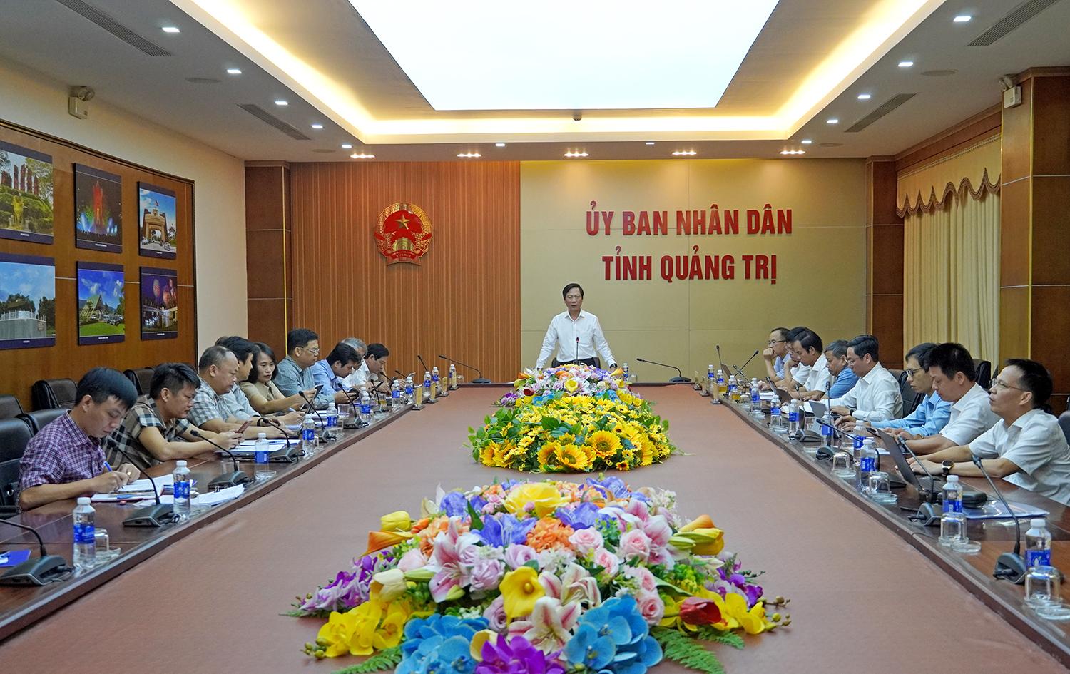 Lãnh đạo tỉnh Quảng Trị họp nghe báo cáo đề xuất của doanh nghiệp về dự án Thủy điện Quảng Trị mở rộng 