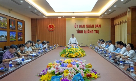 Lãnh đạo tỉnh Quảng Trị họp nghe báo cáo đề xuất của doanh nghiệp về dự án Thủy điện Quảng Trị mở rộng 