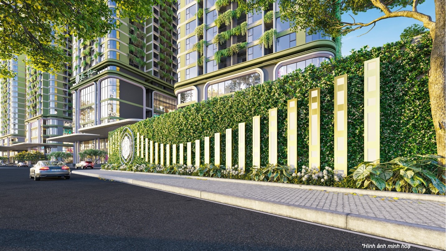 Mặt tiền xanh 300m l&agrave; điểm nhất đặc biệt của La Pura tại Quốc lộ 13, trung t&acirc;m Đ&ocirc;ng Bắc TP.HCM.