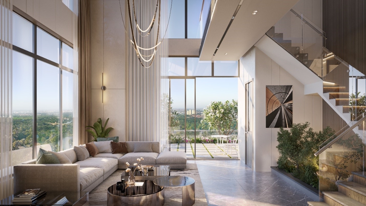 Mỗi căn Sky Retreat như một biệt thự tr&ecirc;n kh&ocirc;ng.