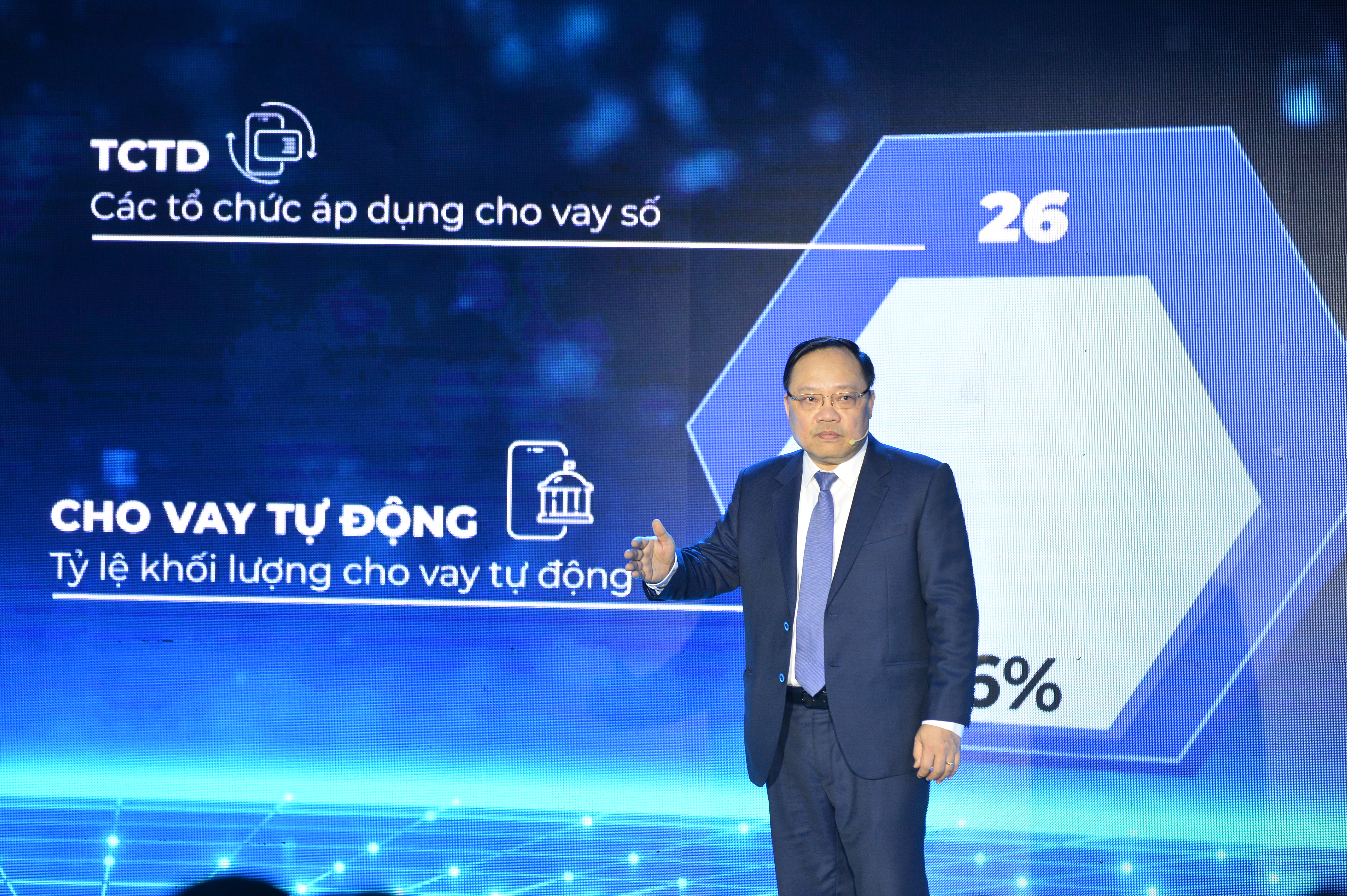 &Ocirc;ng Phạm Anh Tuấn, Vụ trưởng Vụ Thanh to&aacute;n, chia sẻ tại sự kiện.