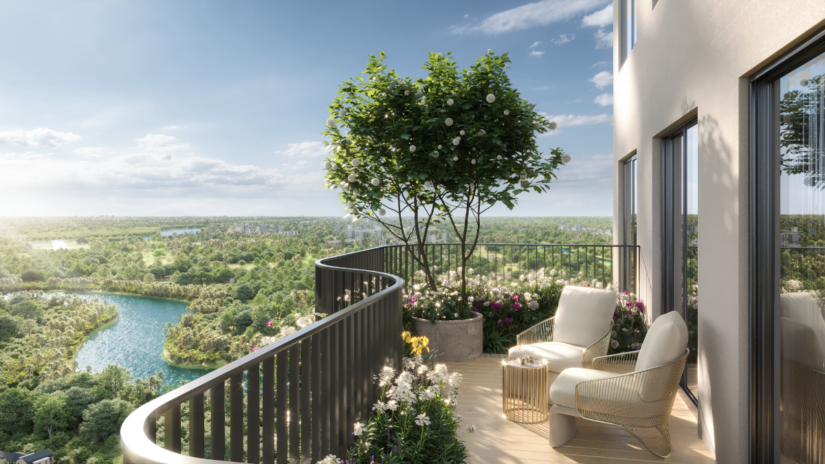 Sky Retreat với 300 khu vườn m&acirc;y được đưa l&ecirc;n kh&ocirc;ng trung.