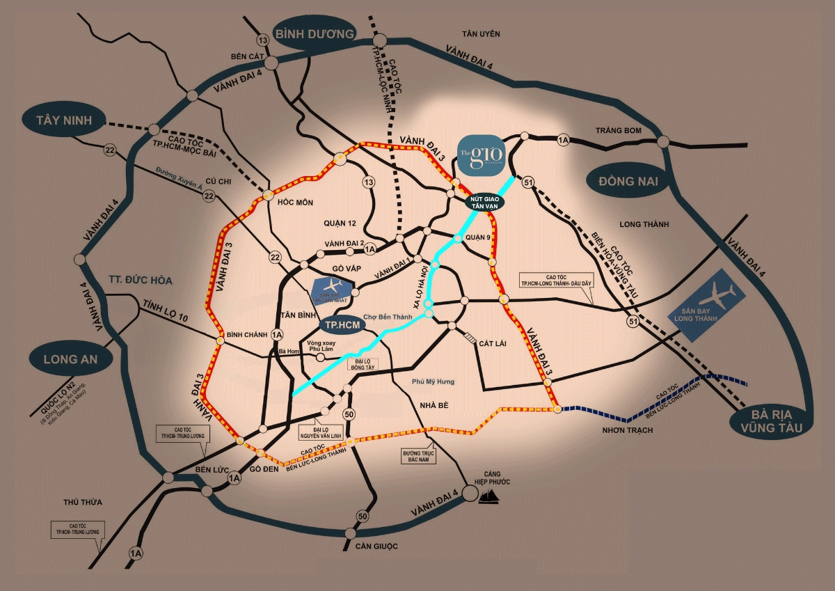 Đồ họa n&uacute;t giao T&acirc;n Vạn v&agrave; tuyến V&agrave;nh đai 3.