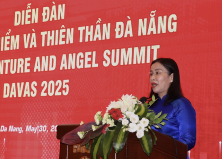 Phó Chủ tịch UBND thành phố Đà Nẵng Nguyễn Thị Anh Thi phát biểu khai mạc Diễn đàn DAVAS 2025.