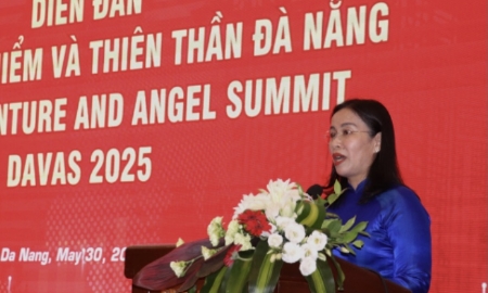 Phó Chủ tịch UBND thành phố Đà Nẵng Nguyễn Thị Anh Thi phát biểu khai mạc Diễn đàn DAVAS 2025.