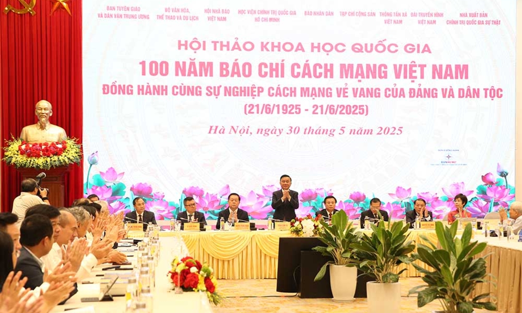 Hội thảo khoa học quốc gia ‘100 năm Báo chí cách mạng Việt Nam đồng hành cùng sự nghiệp vẻ vang của Đảng và dân tộc’