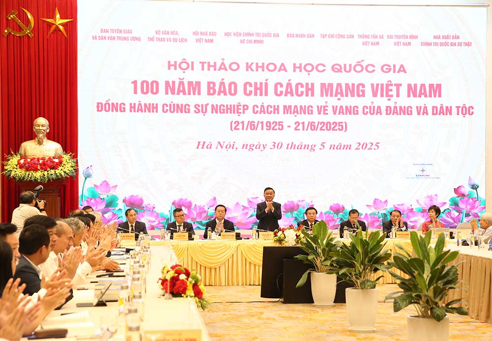 Hội thảo khoa học quốc gia ‘100 năm Báo chí cách mạng Việt Nam đồng hành cùng sự nghiệp vẻ vang của Đảng và dân tộc’