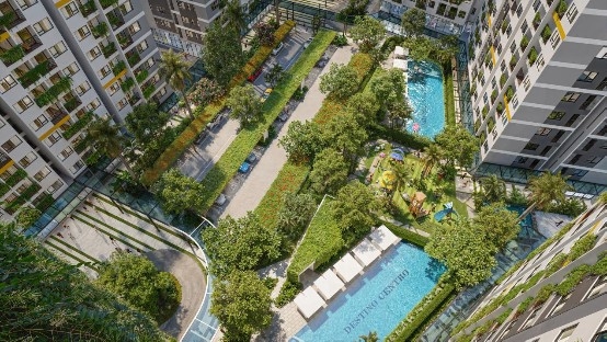 Tổ hợp tiện &iacute;ch xanh ngay ch&acirc;n nh&agrave; tại Cielo. (Ảnh: Seaholdings).