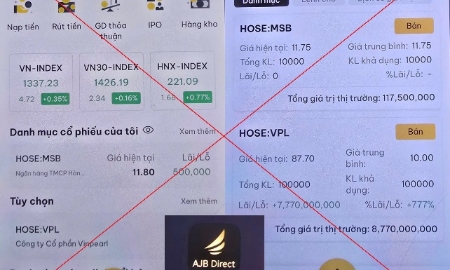 Người dân cần cảnh giác khi tham gia đầu tư qua app chứng khoán giả mạo. Ảnh: Cổng thông tin điện tử Công an TP. Hà Nội.