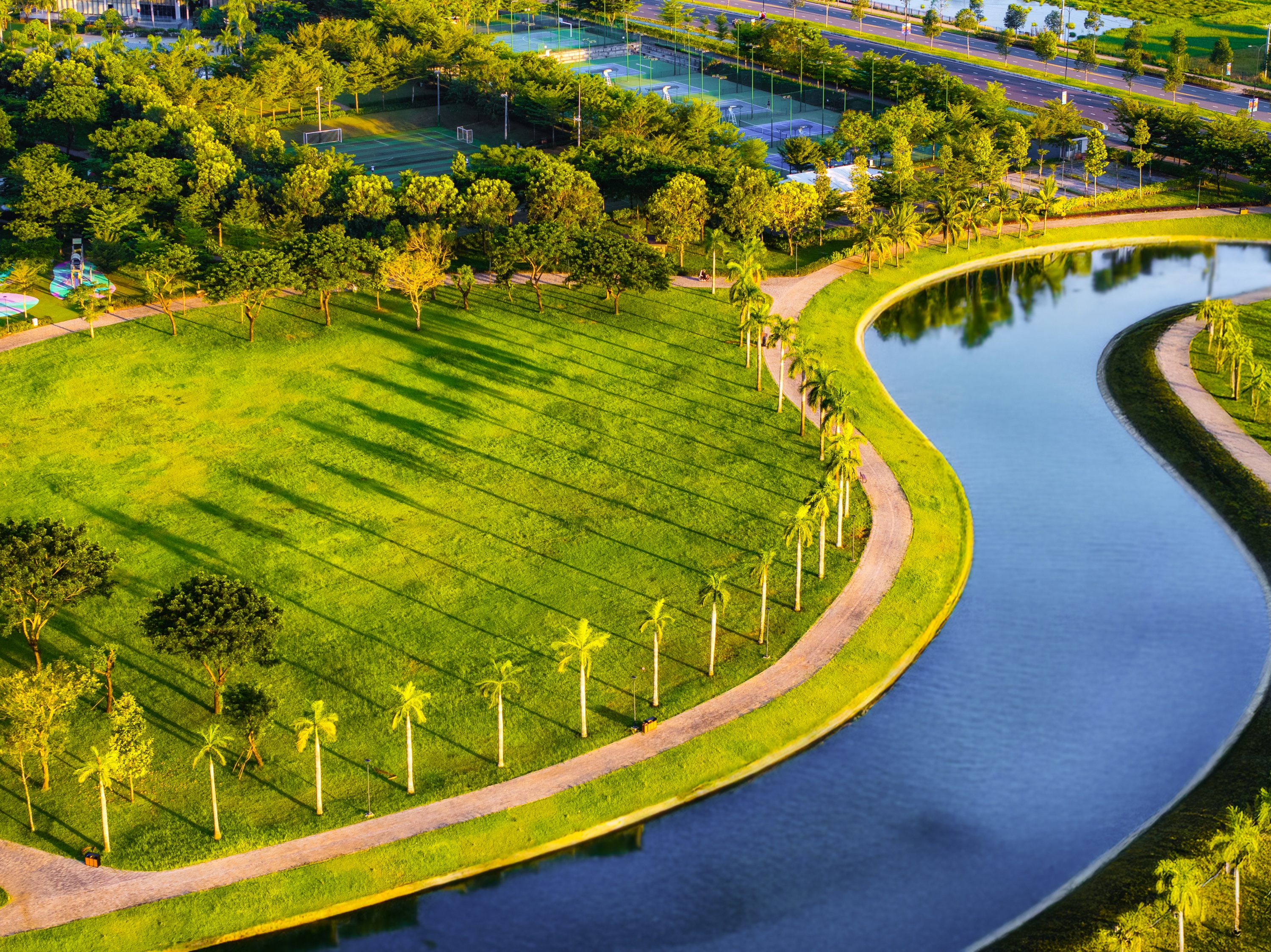 H&ecirc;̣ th&ocirc;́ng k&ecirc;nh đào đi vào từng ph&acirc;n khu tại Waterpoint.