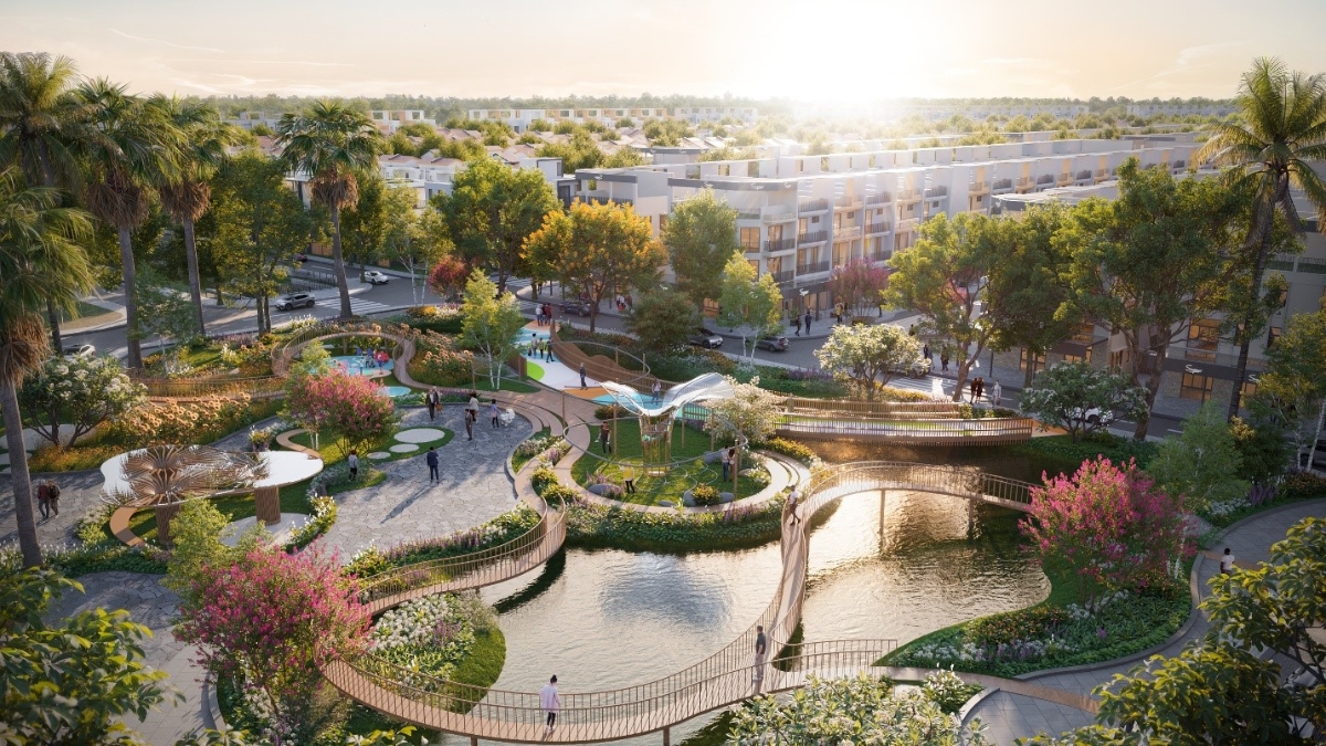 Kh&ocirc;ng gian sống tiện nghi v&agrave; giao h&ograve;a với thi&ecirc;n nhi&ecirc;n tại River Park.