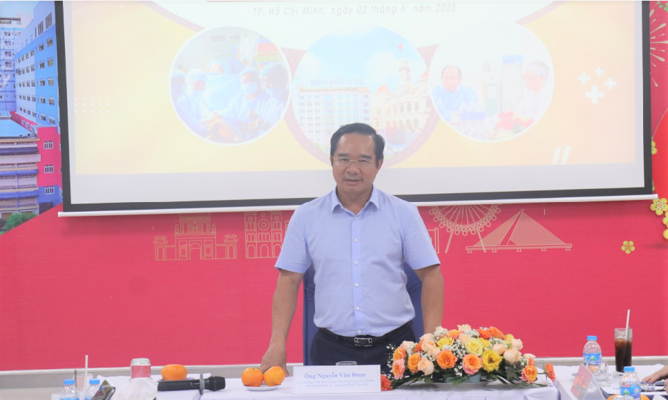 Chủ tịch Ủy ban nh&acirc;n d&acirc;n TP.HCM Nguyễn Văn Được ph&aacute;t biểu - Nguồn: Cổng th&ocirc;ng tin điện tử TP.HCM.