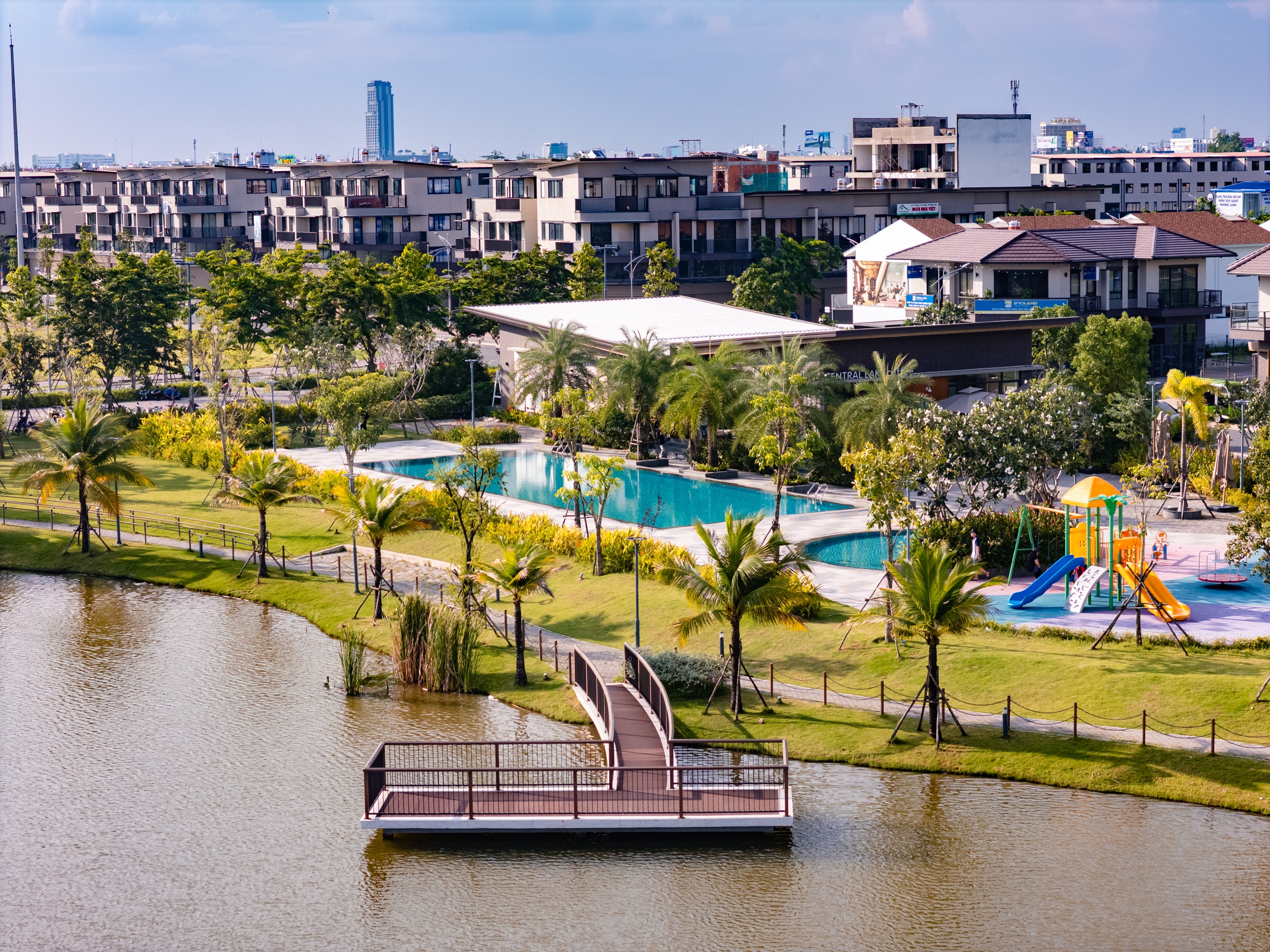 H&ecirc;̣ th&ocirc;́ng ti&ecirc;̣n ích n&ocirc;̣i khu được quy hoạch bài bản tại Nam Long II Central Lake.