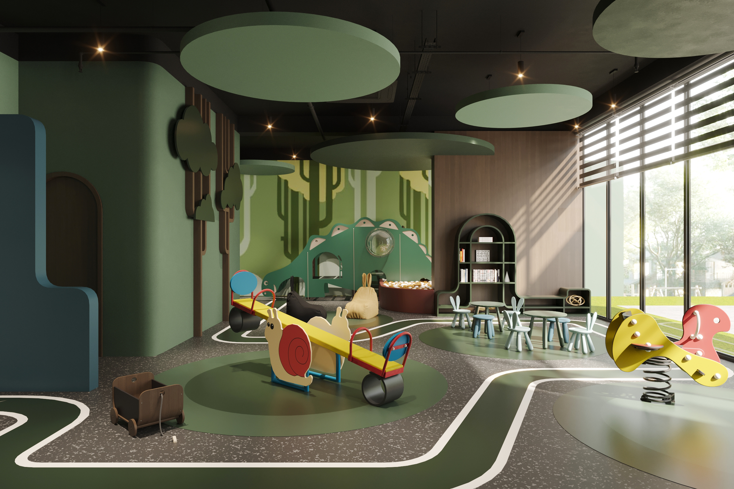 Khu vực vui chơi d&agrave;nh cho cư d&acirc;n nh&iacute;.