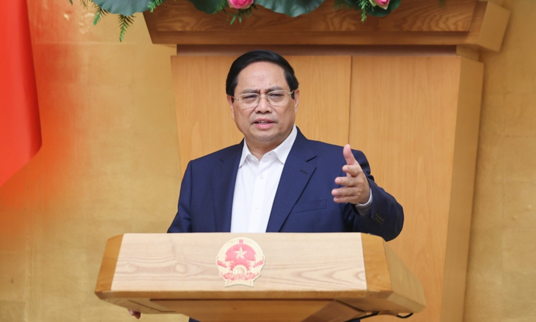 Thủ tướng Phạm Minh Chính chủ trì Phiên họp Chính phủ thường kỳ tháng 5/2025 - Ảnh: VGP