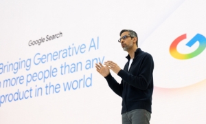 Công cụ tìm kiếm của Google mới đây đã được tích hợp thêm chatbot, mở ra một thời kỳ mới cho thương hiệu của gã khổng lồ này. Ảnh: NYT