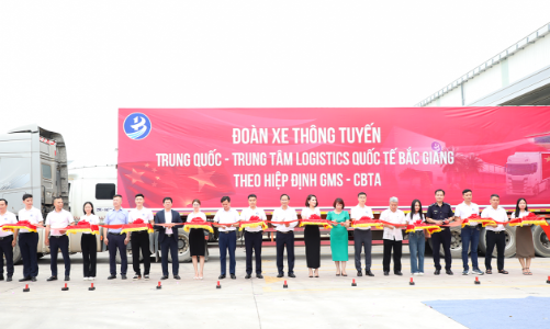 Chính thức đón xe thông tuyến Trung tâm Logistics Quốc tế Bắc Giang
