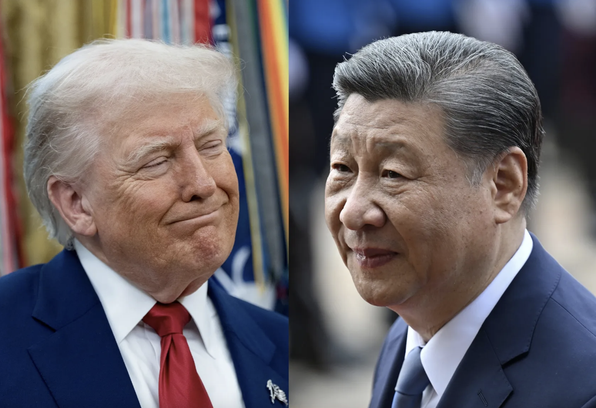 Tổng thống Mỹ Donald Trump (trái) và Chủ tịch Trung Quốc Tập Cận Bình - Ảnh: Bloomberg.