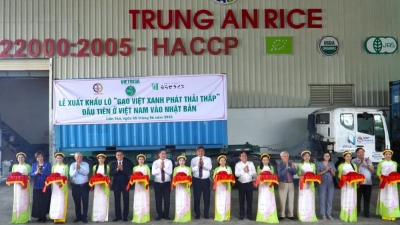 Vietnam's  first low-emission rice shipment to Japan