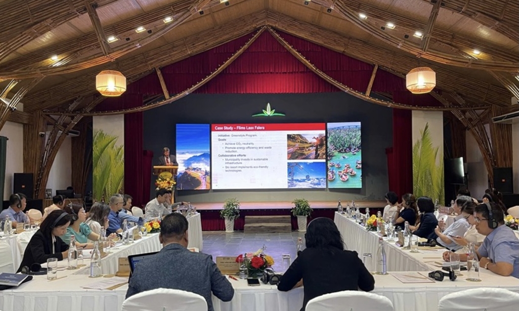 Quang cảnh các phiên thảo luận tại hội thảo du lịch xanh Quảng Nam 2025.