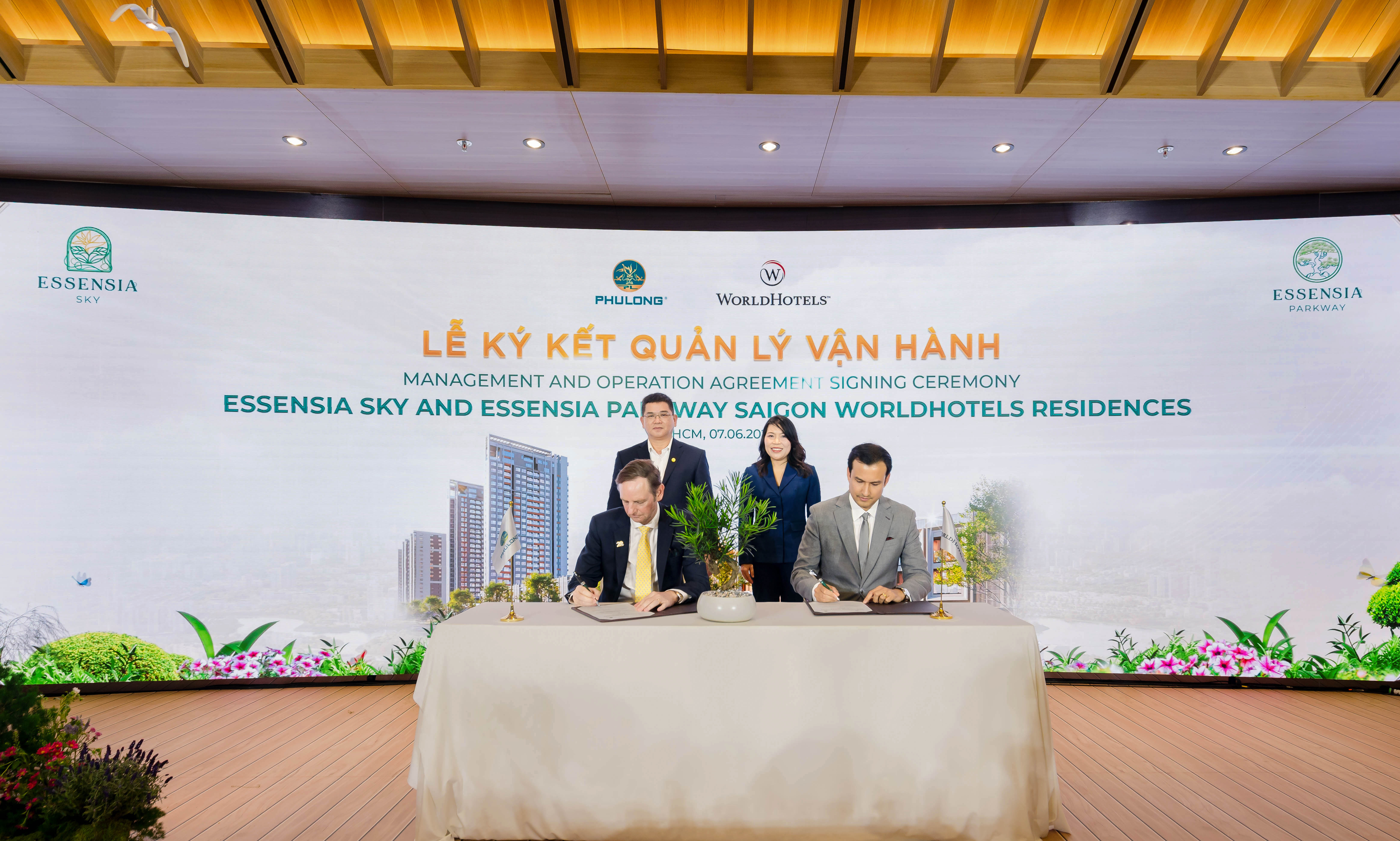 Lễ ký kết hợp tác chiến lược giữa Phú Long và WorldHotels™, đánh dấu bước ngoặt đưa Essensia Parkway lên bản đồ dự án Branded Residences quốc tế.