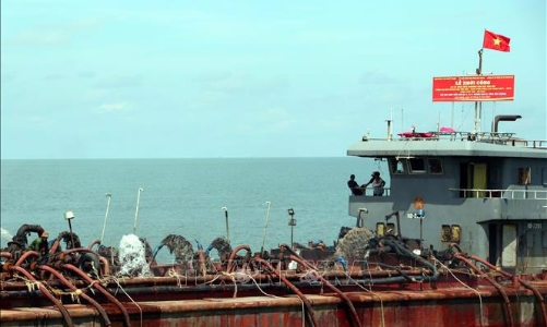 Sóc Trăng: Thí điểm dùng cát biển làm cao tốc khi thiếu cát sông