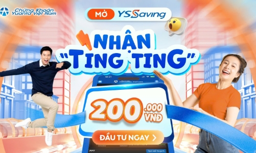 Tích sản từ hôm nay, YSsaving tặng tài khoản mới đến 200.000 đồng