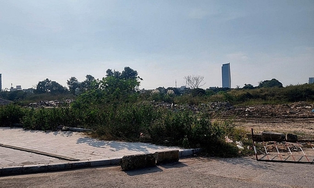 Dự án Công viên nước Đông Hương, thành phố Thanh Hoá chậm tiến độ do vướng mắc trong khâu giải phóng mặt bằng.