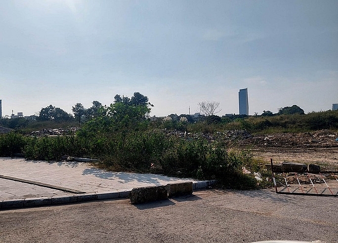 Dự án Công viên nước Đông Hương, thành phố Thanh Hoá chậm tiến độ do vướng mắc trong khâu giải phóng mặt bằng.