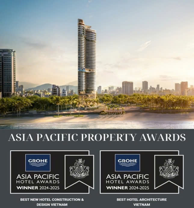 Nobu Danang được vinh danh tại hạng mục về thiết kế và kiến trúc tại giải thưởng Asia Pacific Property Awards.