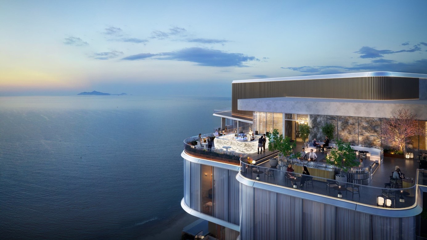 Sky bar cảm hứng Tsukimidai - “thưởng rượu ngắm trăng”, toạ độ lý tưởng để thưởng ngoạn di sản Mỹ Khê - sông Hàn - Cầu Rồng trong tầm mắt.