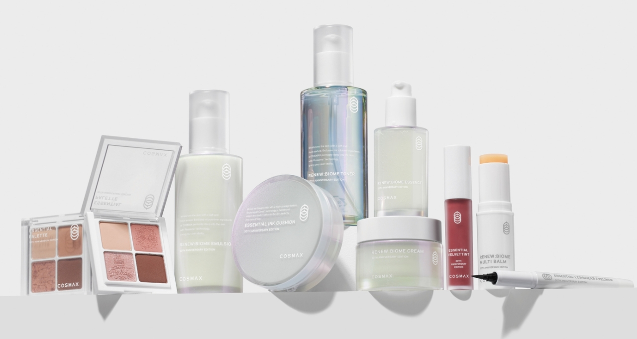 Sản phẩm từ nh&agrave; sản xuất mỹ phẩm Cosmax (H&agrave;n Quốc).&nbsp;Ảnh: Korea Herald