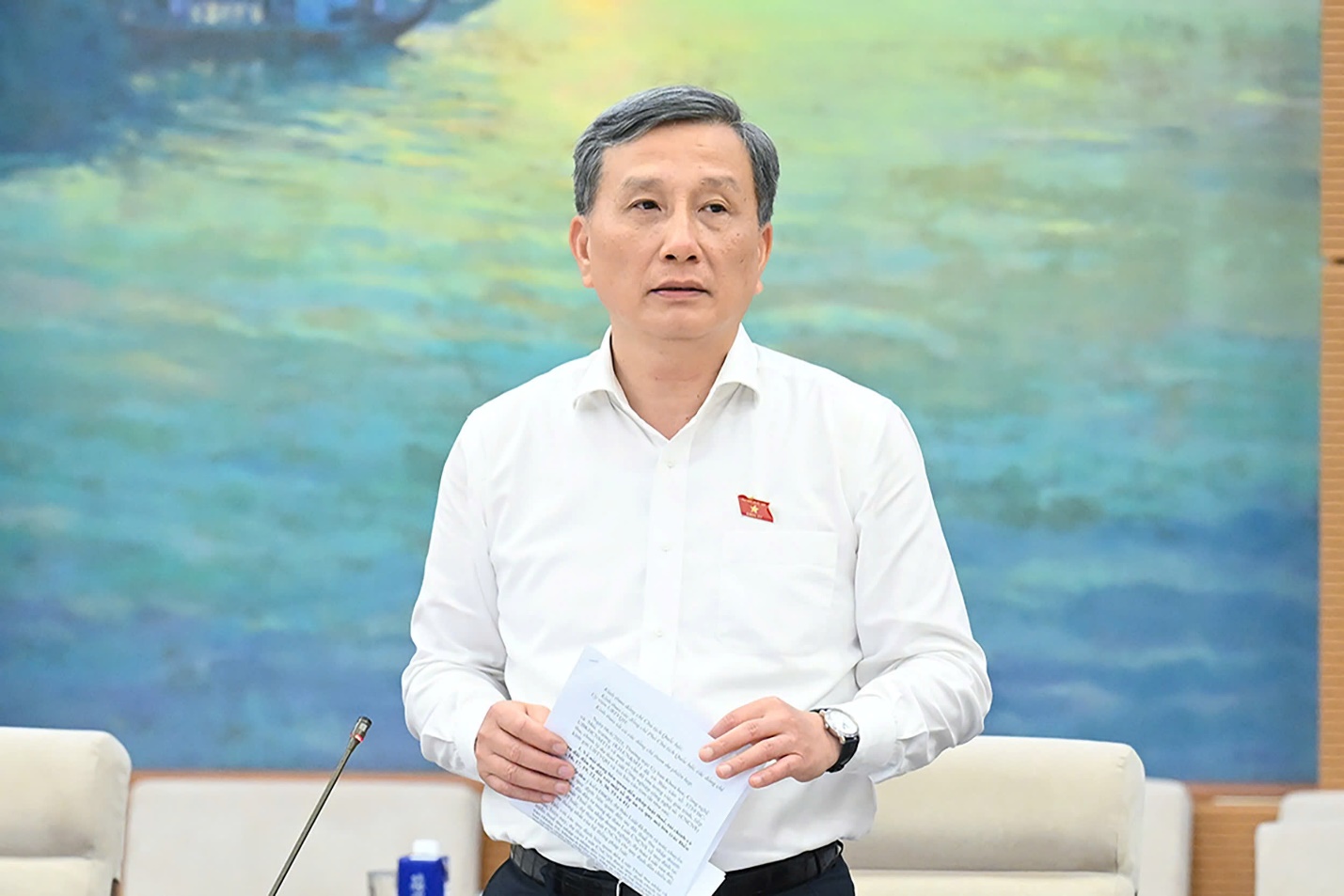 Chủ nhiệm Ủy ban Khoa học, Công nghệ và Môi trường của Quốc hội Lê Quang Huy. 