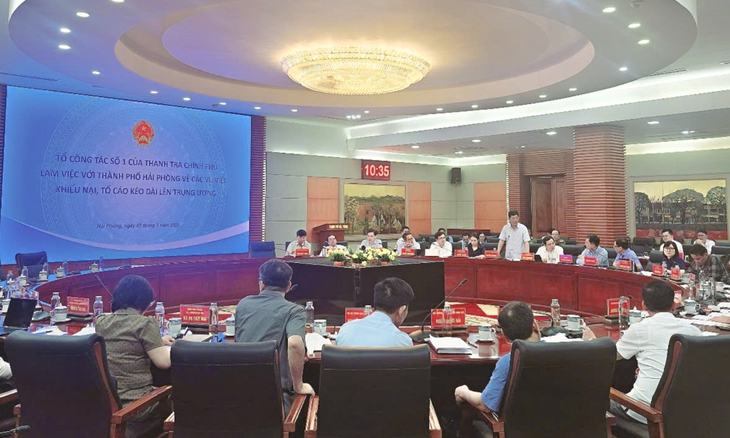 Thanh tra Chính phủ cùng thành phố Hải Phòng tổ chức đối thoại, giải quyết khiếu nại của người  dân